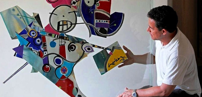 Artista vallecaucano expone en Sal�n Nacional del Arte en Bogot�