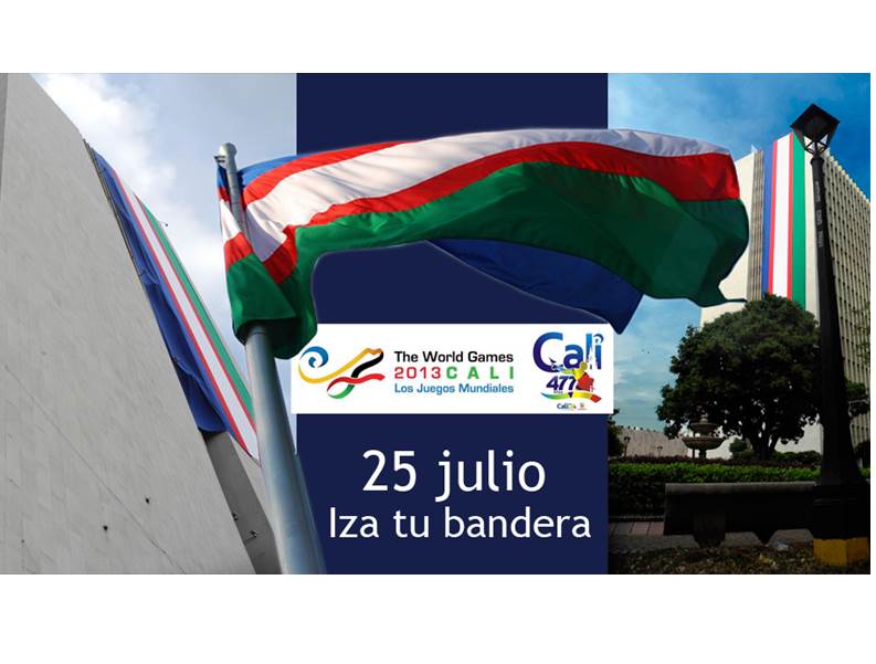 La ciudadan�a debe izar la bandera de Cali, este 25 de julio por sus 477 a�os y por ser la capital mundial del deporte