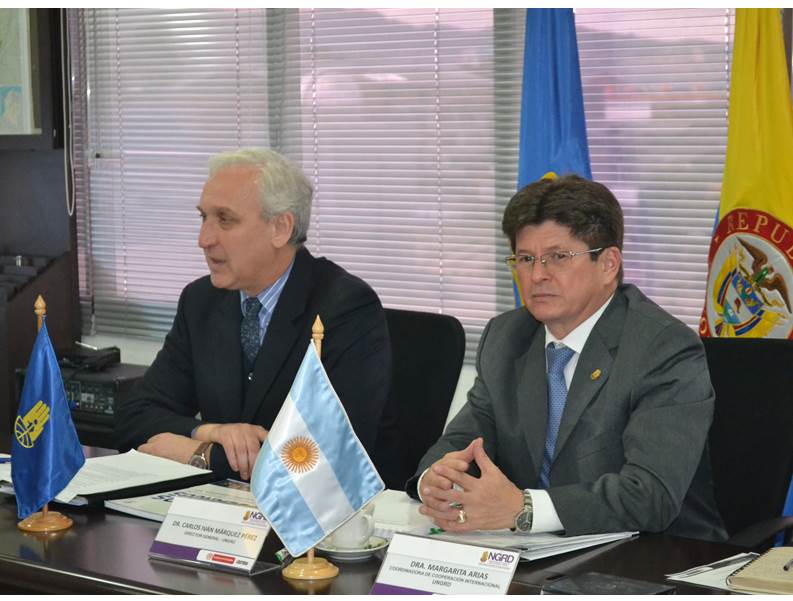 Colombia y Argentina fortalecen acciones en  Gesti�n del Riesgo