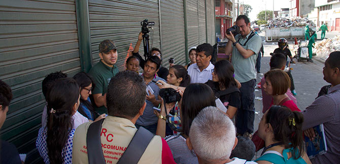 Concientizaci�n a comunicadores sobre residuos s�lidos