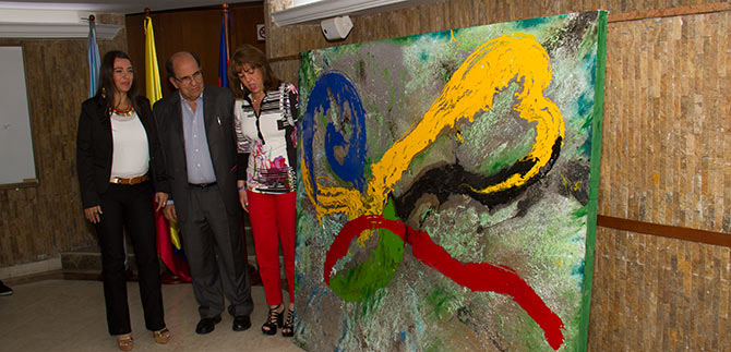 Obra donada a la Alcalda sobre los Juegos Mundiales muestra el optimismo caleo