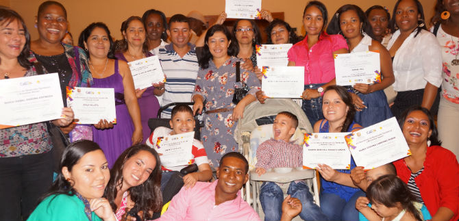 Culmin capacitacin para formacin de cuidadores de personas con discapacidad