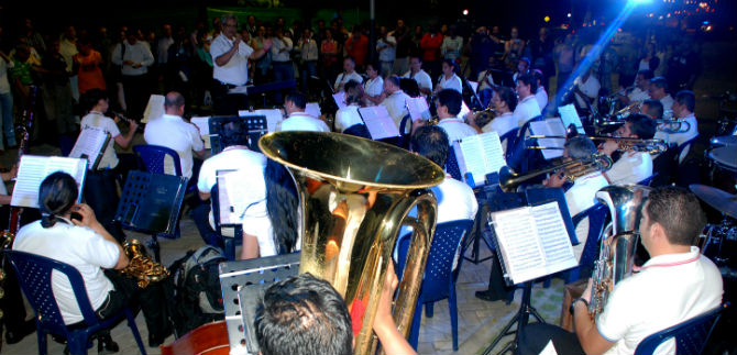 Concierto de la Banda Departamental este viernes en la Loma de la Cruz