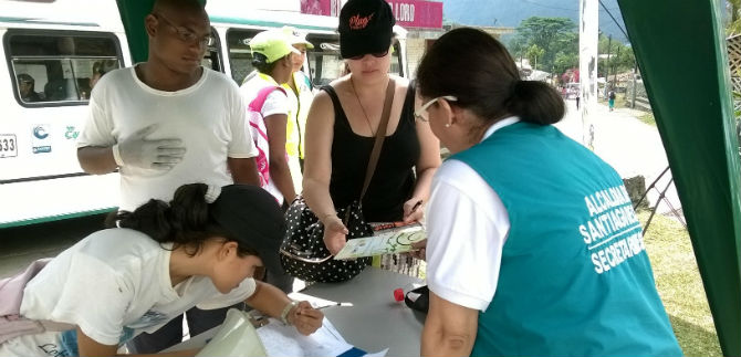Secretar�a de Salud particip� en jornada de limpieza del r�o Pance