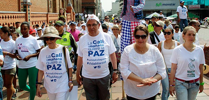 Cali le cumpli� a la vida y a la paz