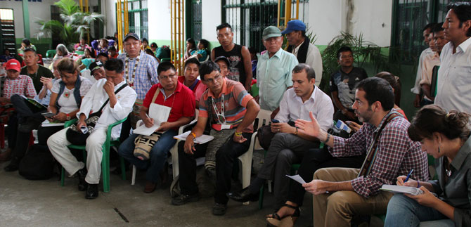 Emberas de El Calvario se comprometen a retornar a Pueblo Rico este 5 de mayo