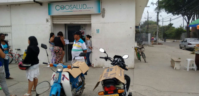 EPS Coosalud dispuso contingencia por crisis en El Diamante