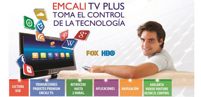 Lanzan Emcali Tv Plus, nueva oferta comercial de Emcali Telecomunicaciones