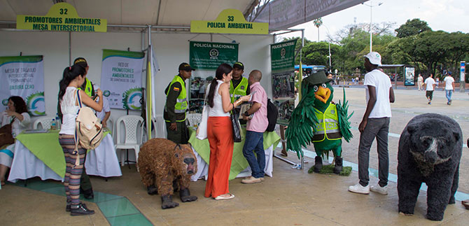 Las 22 comunas de Cali estuvieron representadas en la II feria ambiental