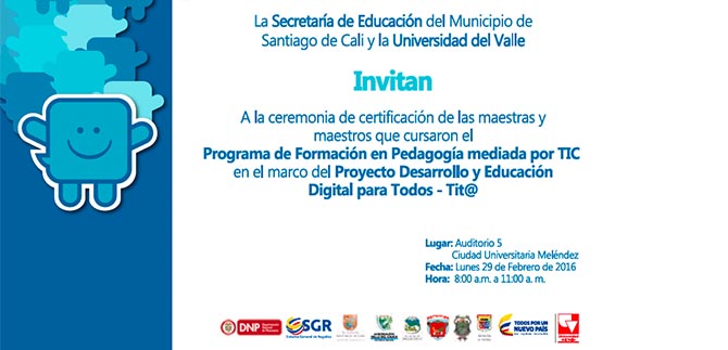 Cali tendr� 641 Maestros TIC certificados con Tit@