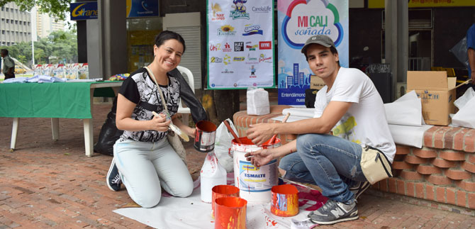 Con iniciativa de cultura ciudadana fue embellecida la Avenida Sexta