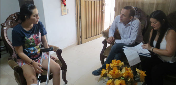 Alcalda, al frente de la defensa del derecho a la salud de la patinadora Ana Milena Escalante