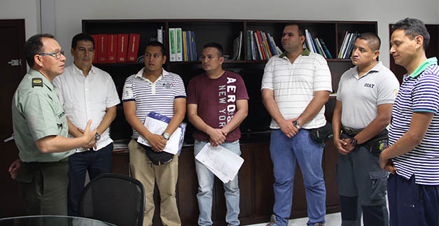 Comisi�n de Tr�nsito del Ecuador  visita a su hom�loga cale�a para intercambiar conocimiento