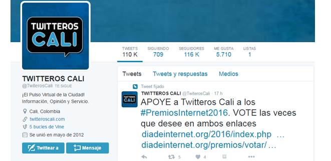 Cali tiene representante en el Premio Mundial de Internet