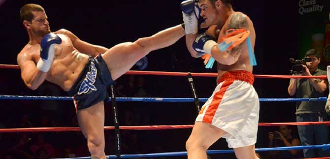 Rueda de prensa, del Seminario Internacional de Kick Boxing y Artes Marciales en Cali