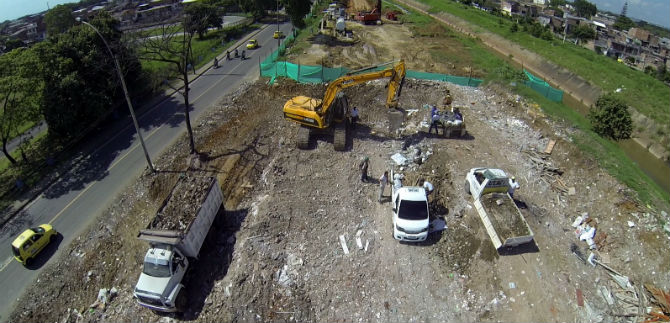 Desimpactada estaci�n provisional de transferencia de la carrera 50