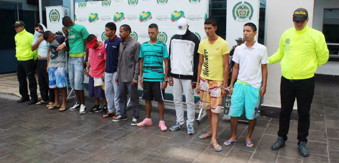 Banda dedicada al hurto de motocicletas y otros delitos fue aprehendida