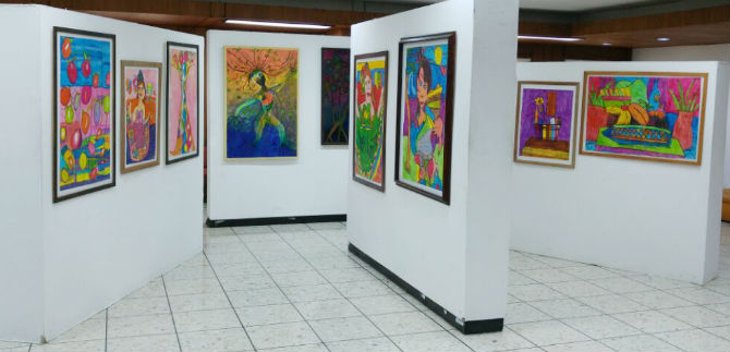 Exposici�n de pintura de poblaci�n con discapacidad intelectiva en el Centro Cultural de Cali