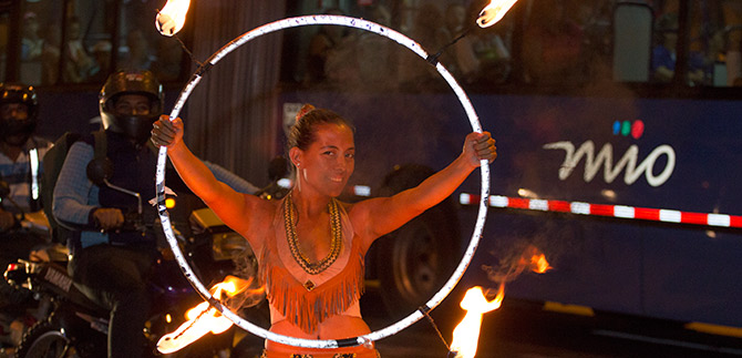 Integrante del Circo Pirata hace parte de  los  Gestores de Cultura Ciudadana de Cali