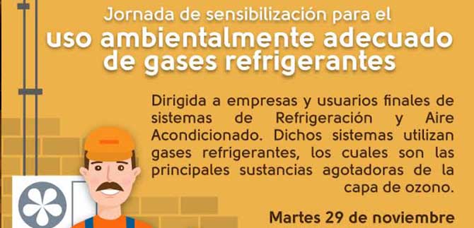 Jornada de Sensibilizacin para el uso ambientalmente adecuado de gases refrigerantes