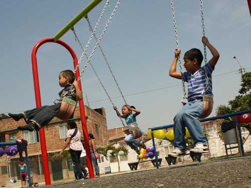 Parque del barrio Las Orqudeas se entreg totalmente renovado