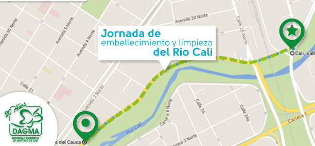 Jornada de limpieza en el Rio Cali