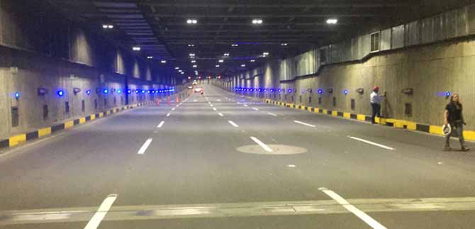 Lista la nueva cara del T�nel de la Avenida Colombia