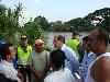 El Alcalde visit� el jarill�n de r�o Cau