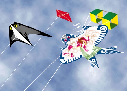 Divi�rtase con sus hijos elevando cometas, pero en sitios seguros