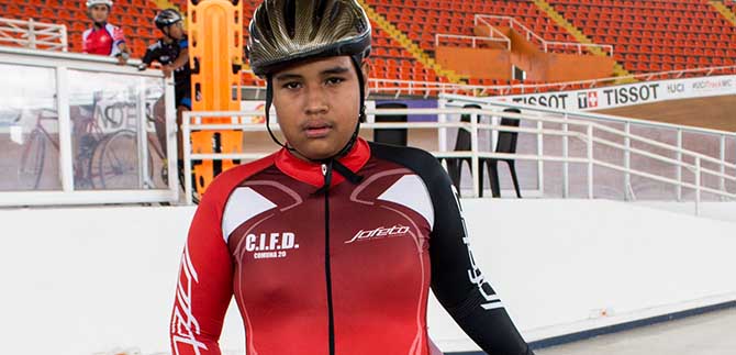 Jhon Alexander Moreno, ciclista de la comuna veinte quiere ser como Fabi�n Puerta