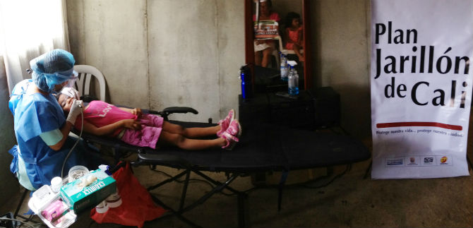 Reasentados del Plan Jarill�n de Cali reciben atenci�n gratis de salud